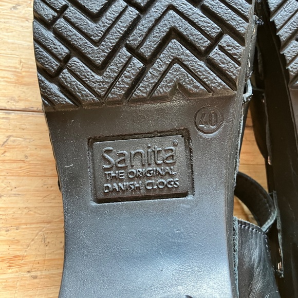 Sanita black clog size 40 Margrethe style - Picture 5 of 8